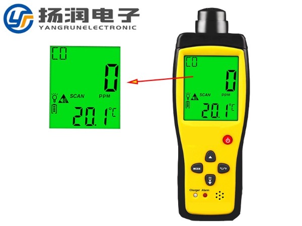 一氧化碳檢測(cè)器LCD液晶屏